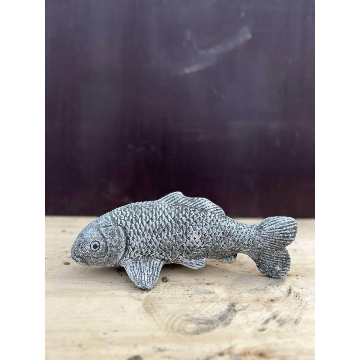 Koi szobor 45cm (szürke)