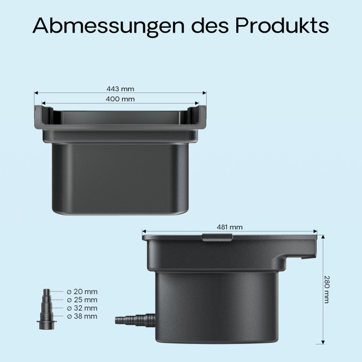 SunSun CWF-400 vízesés elem szűrőközeggel