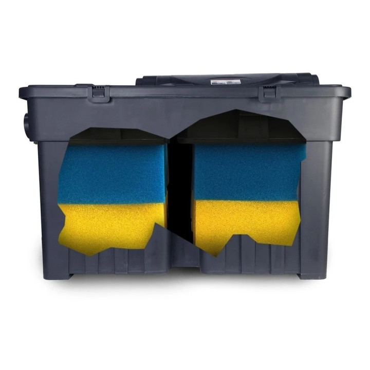 Boyu YT-45000 kerti tó átfolyós gravitációs szűrő szett 36W UVC lámpával