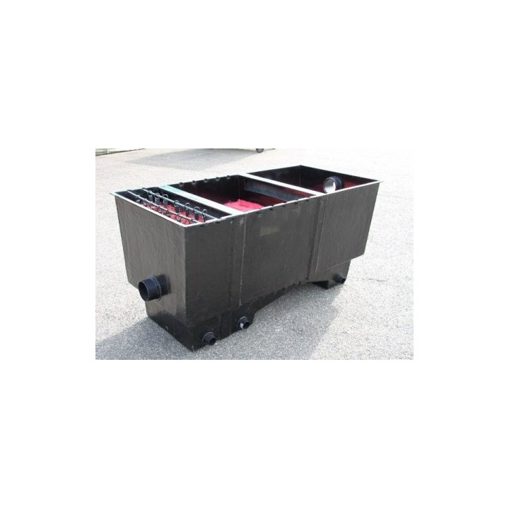 Holland 3kamrás kerti tó gravitációs átfolyós szűrő szett (920L)