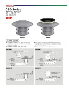 Betonba építhető alsó összefolyó idom 110/160mm (CBD-380S)