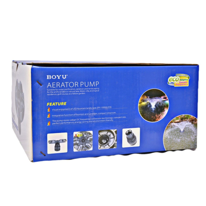 Boyu PY-10000LED úszó szökőkút és levegőztető (Ledes)