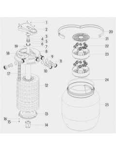 CPA 75000 (55W UVC) nyomásszűrő szett 4.(JTP-14000+4m 32 bordás tömlő)
