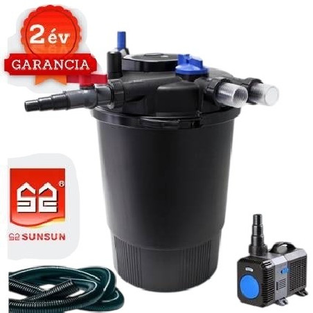 CPF 30000 nyomásszűrő szett 2. Nagyobb vízeséshez (CTP-12000+4m 32 bordás tömlő)