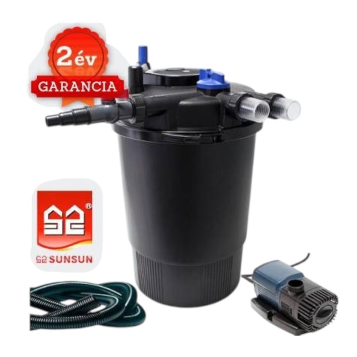 CPF 30000 (55W UVC) nyomásszűrő szett 3.(JTP-10000+4m 32 bordás tömlő)