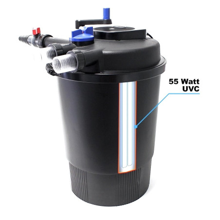 CPF 30000 nyomásszűrő szett 4. Nagyobb vízeséshez(JTP-12000+4m 32 bordás tömlő)