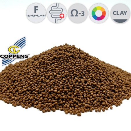 Coppens Orange növendék koi táp 1,5 mm ( 300 g vödrös )