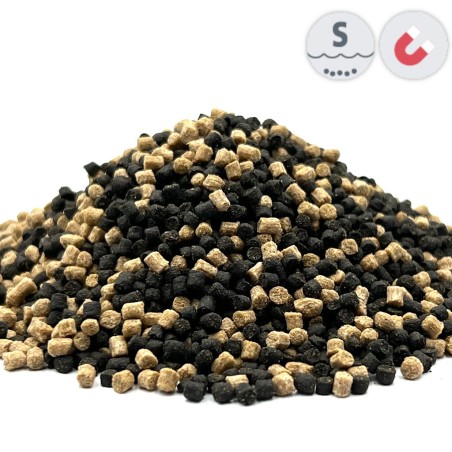 Tavi süllyedős haltáp mix 3 mm  (fekete-barna ) ( 2 kg )