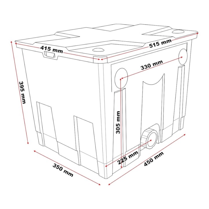 SunSun CBF 350 (12 000) kerti tó átfolyós gravitációs szűrő