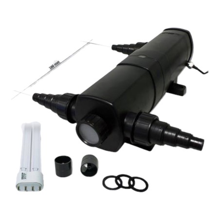 CBF-350 átfolyós gravitációs kerti tó szűrő CUV-224 UVC lámpával