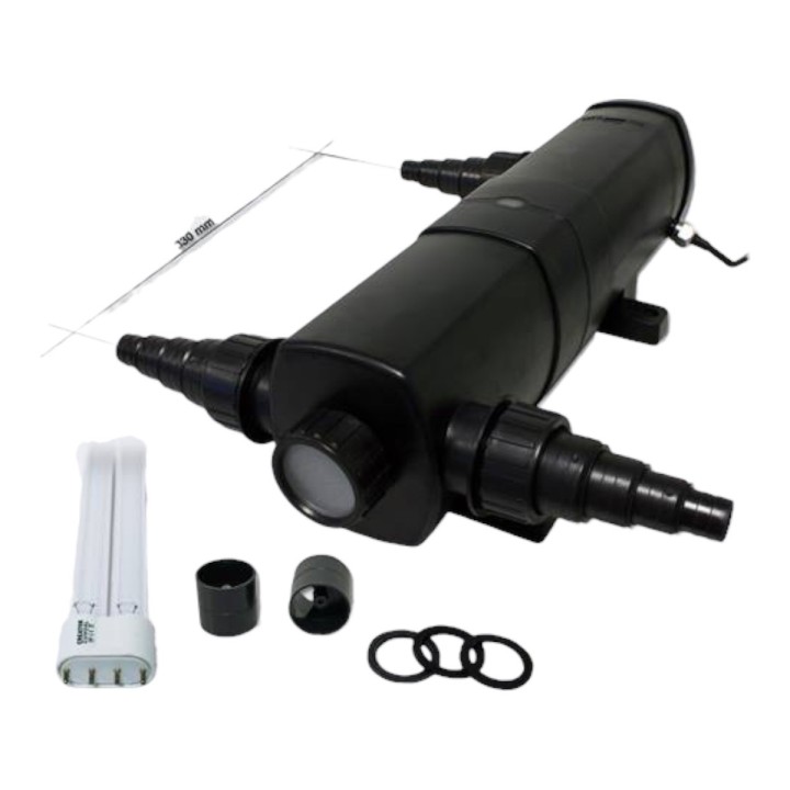 CBF-350 átfolyós gravitációs kerti tó szűrő CUV-224 UVC lámpával