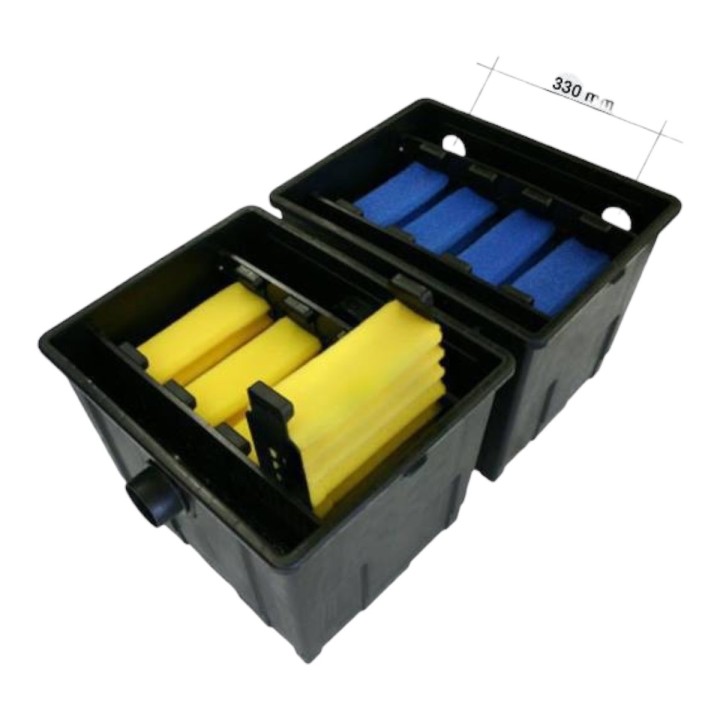 CBF-350B kerti tó szűrő szett  CUV-172 UVC CTP-8000+4m DN 32 bordás tömlővel