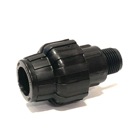 KPE,MPE átmenet 20x1/2" tok x KM (fekete,10bar)