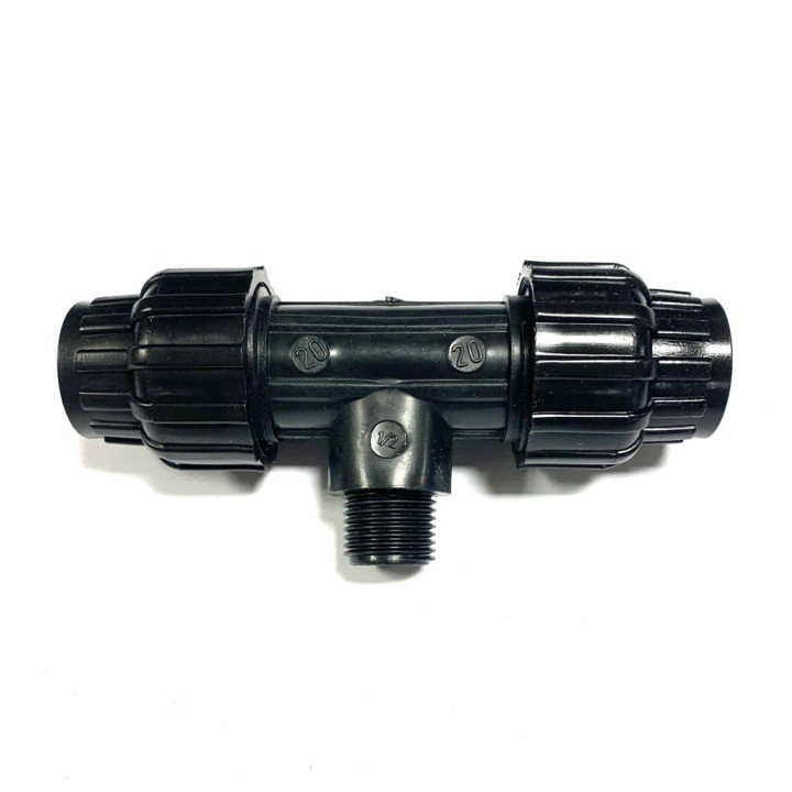 KPE MPE T idom 25 x 1" x 25 tok x KM x tok fekete 10 bar