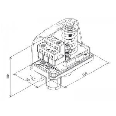 Italtecnica PM/5 230V nyomáskapcsoló (1-5bar)