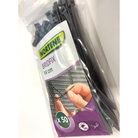 Bridfix gyorskötöző árnyékoló hálókhoz (szürke) 14 cm 50 db/cs - Nortene