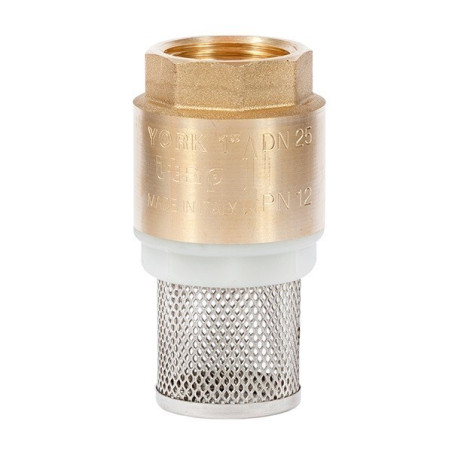 Réz visszacsapó szelep szűrőkosárral 3/4"