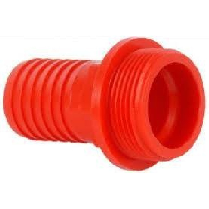 Műanyag külső menetes tömlőcsatlakozó 3/4"KM 1/2" tömlőkhöz