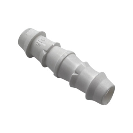 Bordás egyenes toldó 16mm (fehér)