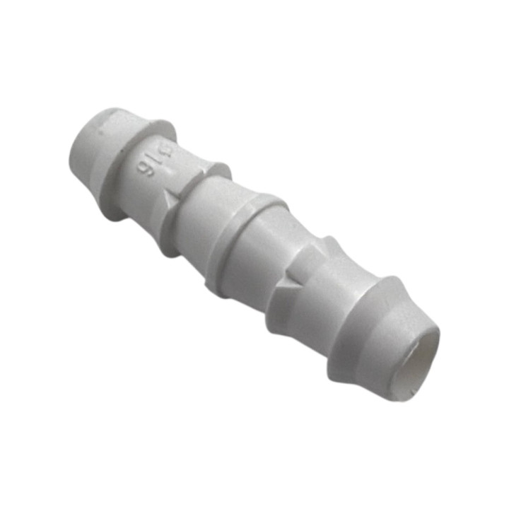 Bordás egyenes toldó 16mm (fehér)