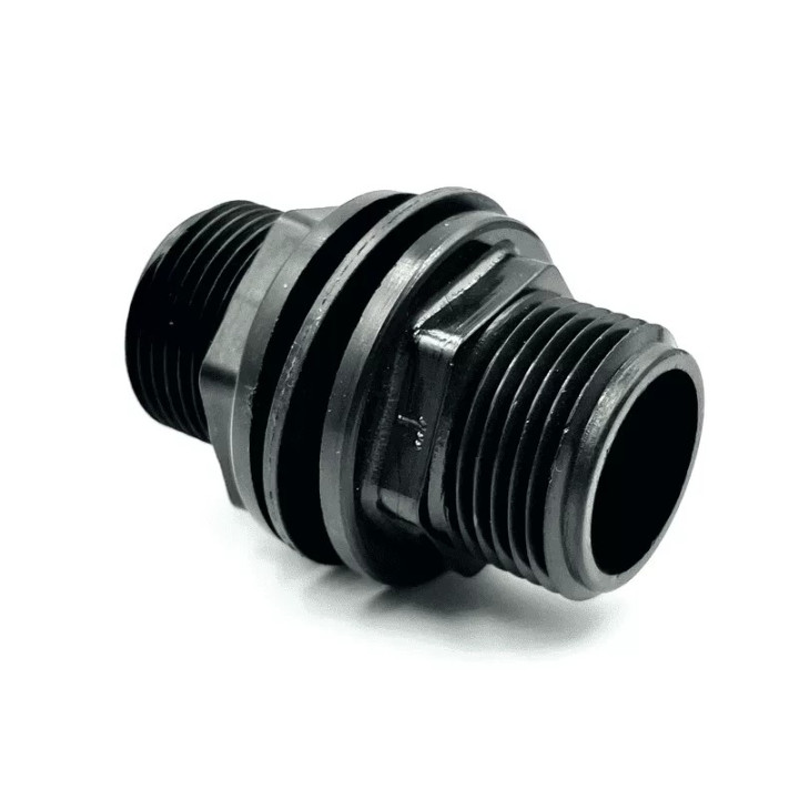 Tartály átvezető közcsavar 3/4" műanyag, tömítéssel és anyával