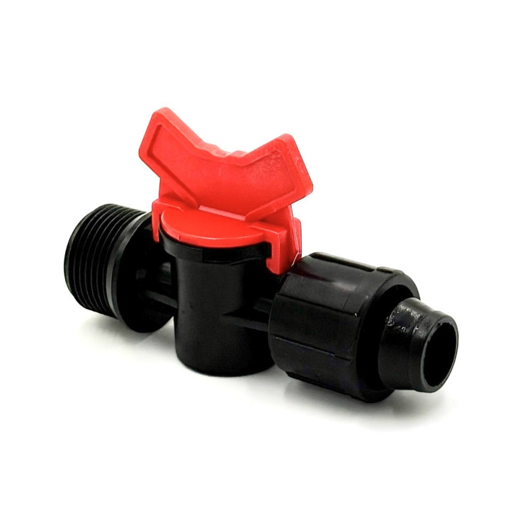 Csepegtető cső inditó csap DN 20mm csőhöz tape csatlakozóval 3/4"KM PP