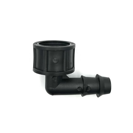 Könyök bordás menetes 16 x 1/2 BM