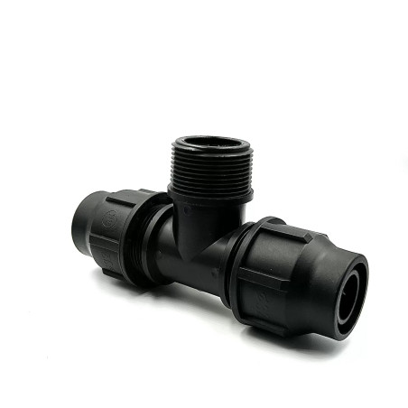 Variálható menetes T idom 32x1/2"KMx32 PP