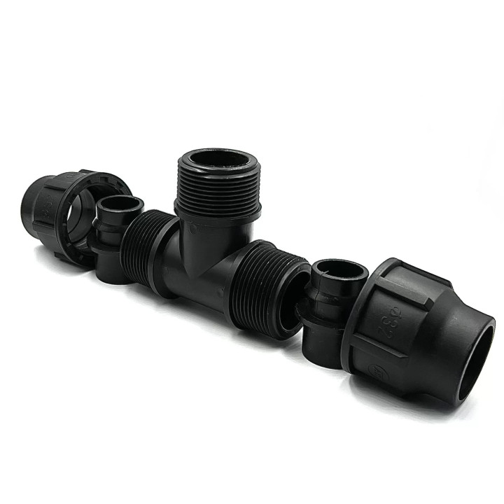 Variálható menetes T idom 32x1/2"KMx32 PP