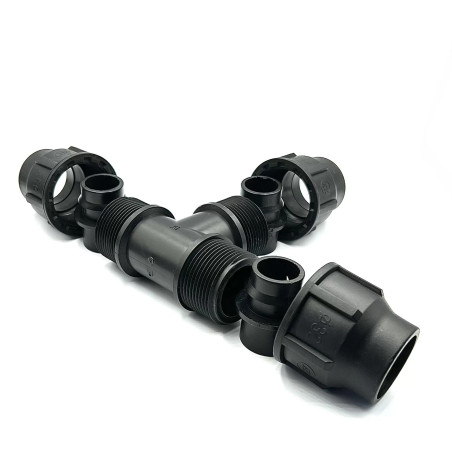 Variálható menetes T idom 32x32x32 PP