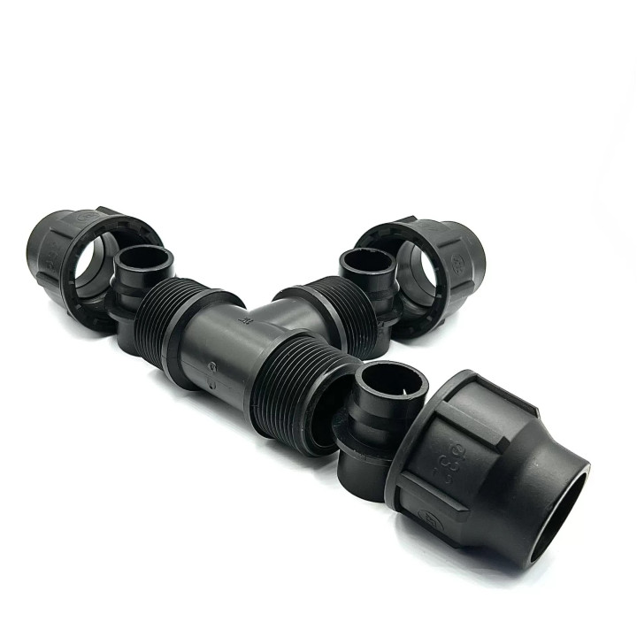 Variálható menetes T idom 32x32x32 PP