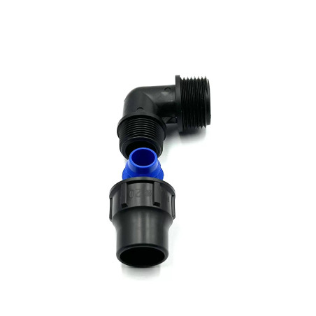 Prémium Variálható menetes könyök idom 20x1"KM