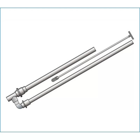 PVC pumpa 2db visszacsapó szeleppel 32/40-40-40 (húzószárral)