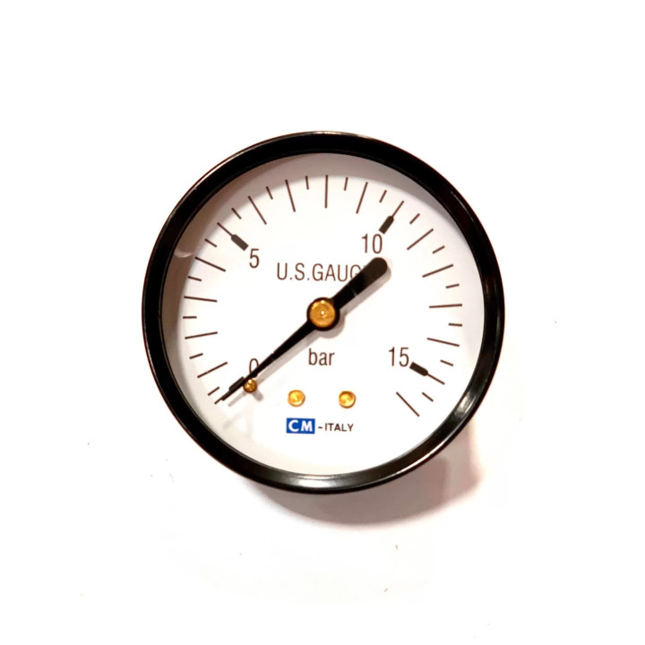Nyomásmérő óra 0-16 bar (Fekvő)