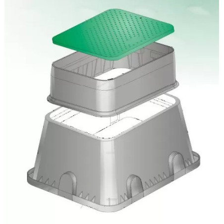 Szelepház magasító téglalap alakú Standard szelepdobozhoz (PA)