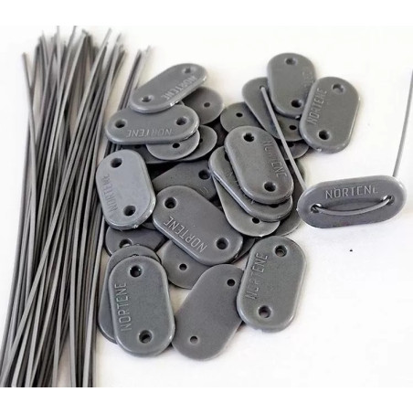 Rögzítő árnyékoló hálókhoz 26 db/cs + 4 m szürke huzal