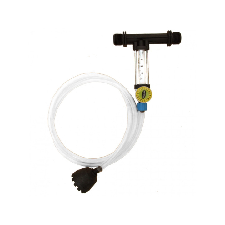 Venturi felszívó 3/4" , szabályzóval 8-120 l/h, ellenörző csővel szűrővel