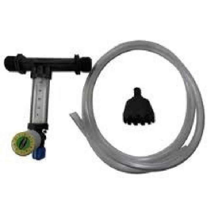 Venturi felszívó 3/4" , szabályzóval 8-120 l/h, ellenörző csővel szűrővel