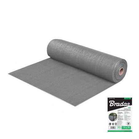 Árnyékoló háló GREYTEX 160 1,2 m x 10 m 95% Világos szürke