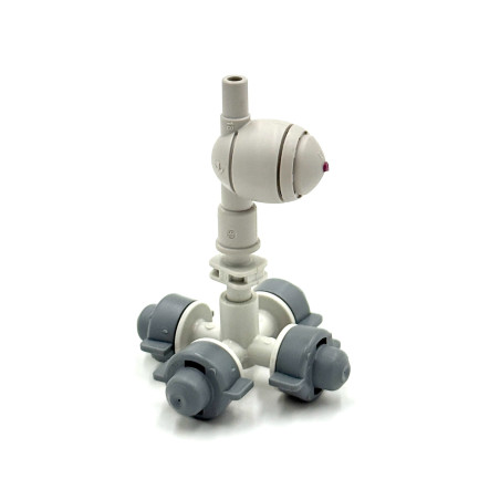 CoolNet párásító fej 4x7,5 l/h+külső-külső kónuszos csatlakozó+narancs (4bar) csepegésgátló