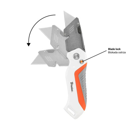 Összecsukhatós tapétavágó kés 19mm (DIY-KNWL190203/B)