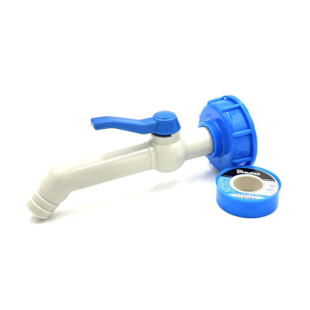 IBC csatlakozó készlet 45°-os csappal 1" tömlőhöz