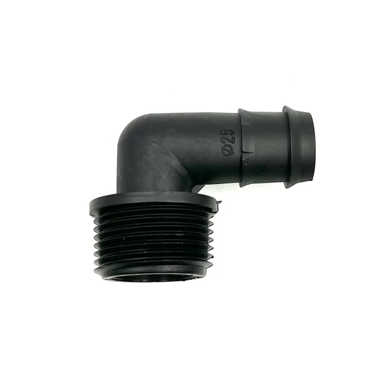 Könyök bordás menetes 25 x 1 km