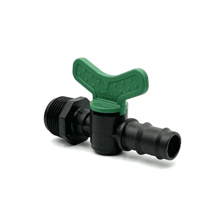 Tömlővéges szelep zöld 16x3/4"KM 4bar