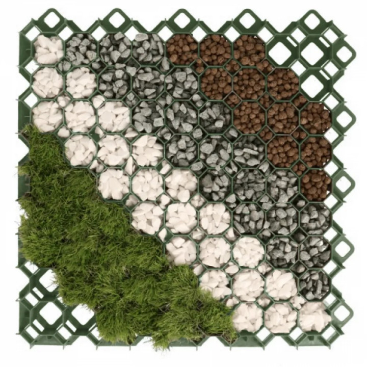 Multi Grid kerti gyeprács 600x600x40mm (zöld)