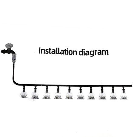 Monra mikroöntöző, párásító szett 10 méteres (NO400)