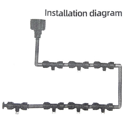 Monra párásító szett réz fúvókás 10 méteres (NO600)