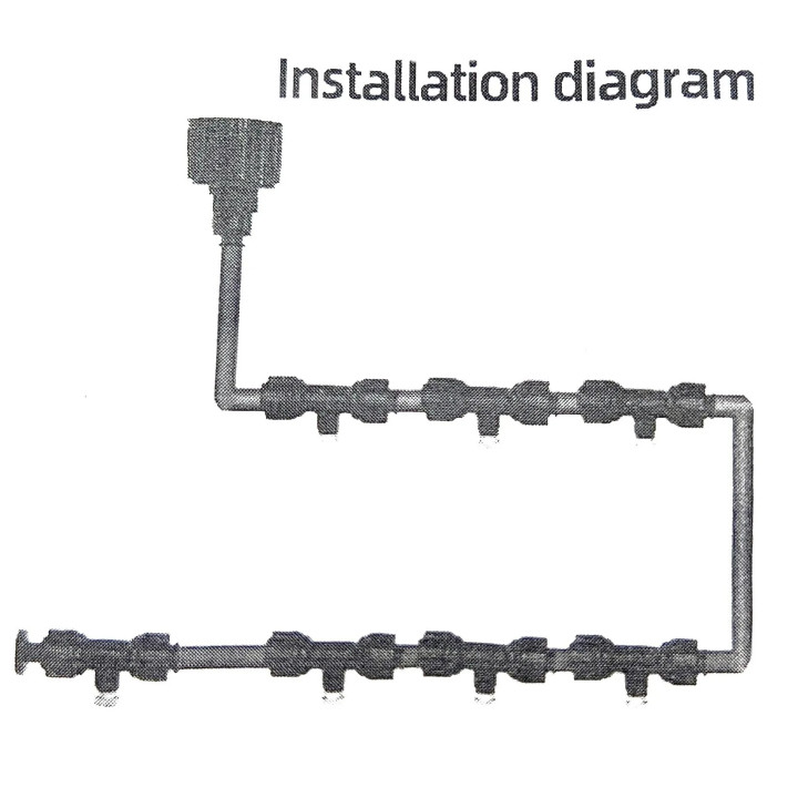 Monra párásító szett réz fúvókás 10 méteres (NO600)