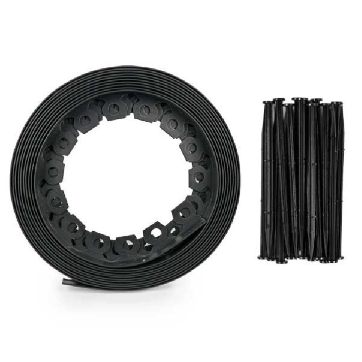 Kerti szegély szett easy border 10m x 5cm fekete