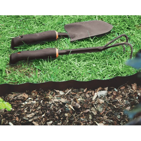 Bradas univerzális ágyásszegély barna 9m x 10cm